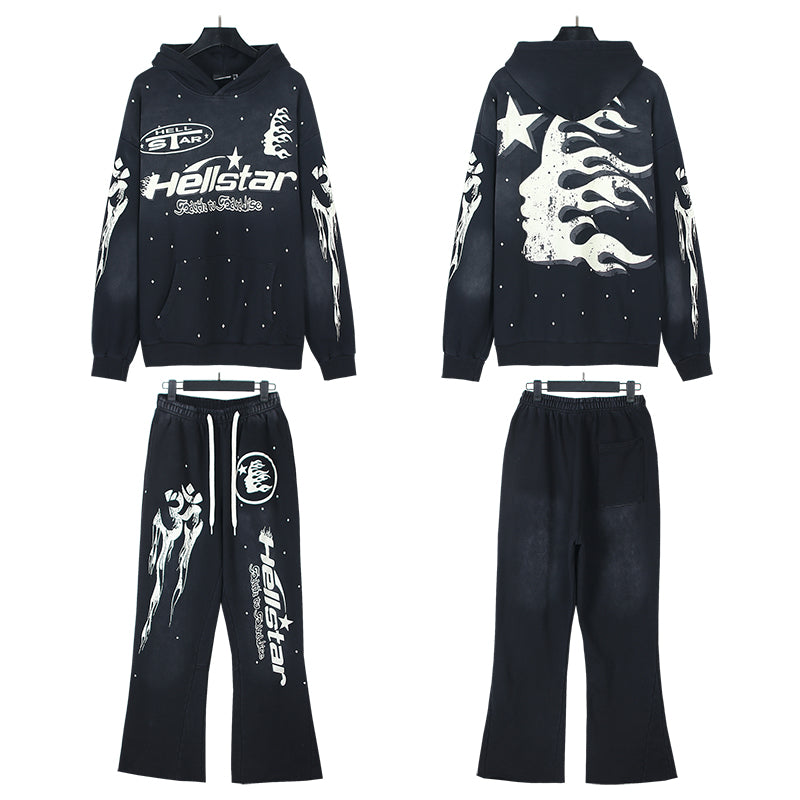 Hellstar Studios New Hoodie and Pants Set 2002