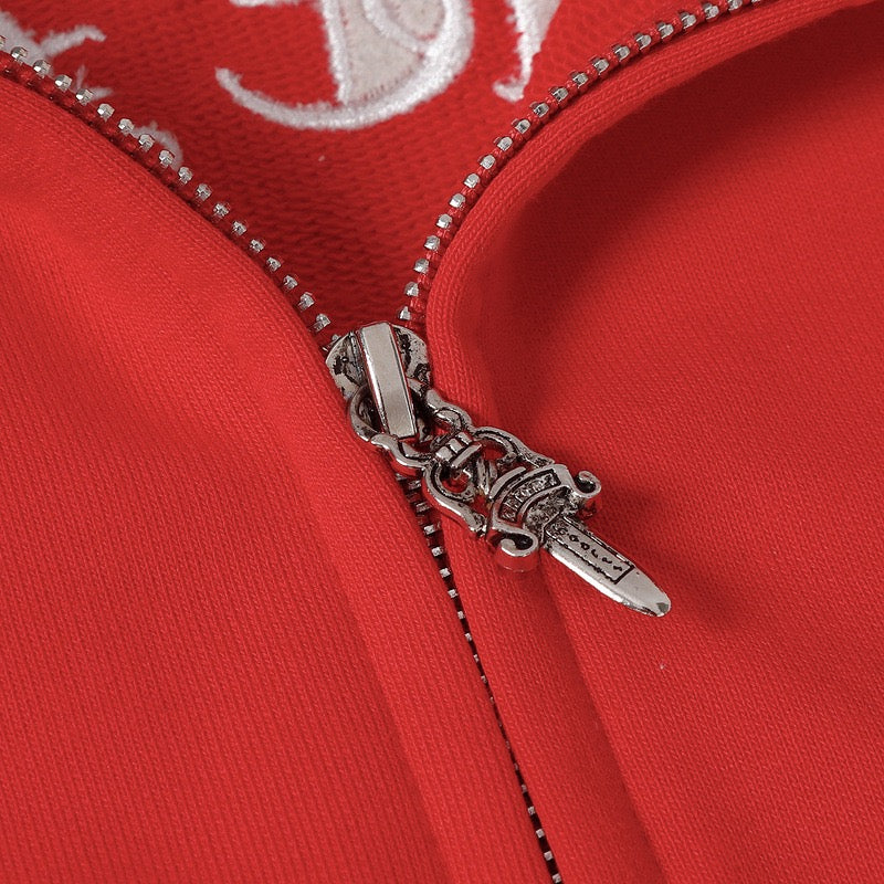 Chrome Hearts New Zip Up Hoodie -7019