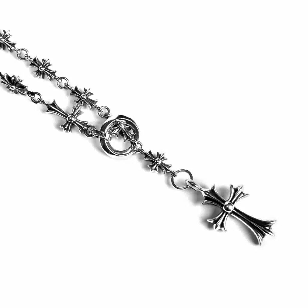 CH CROSS AND BABYFAT CHARM WITH TINY E CH PLUS CHALK CHAIN