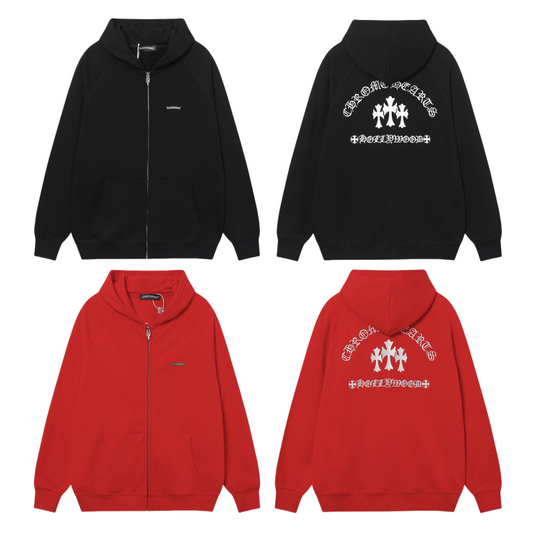 Chrome Hearts New Zip Up Hoodie -7019