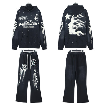 Hellstar Studios New Hoodie and Pants Set 2002