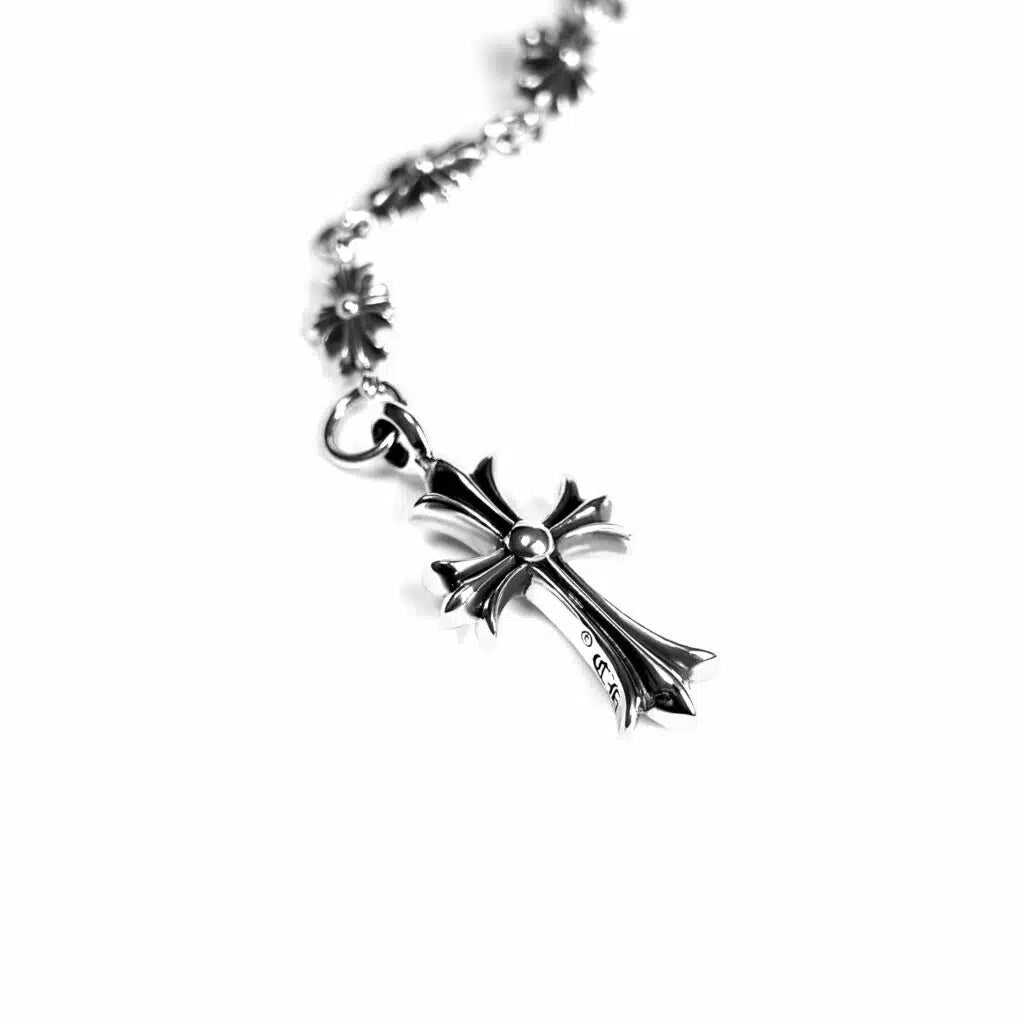 CH CROSS AND BABYFAT CHARM WITH TINY E CH PLUS CHALK CHAIN