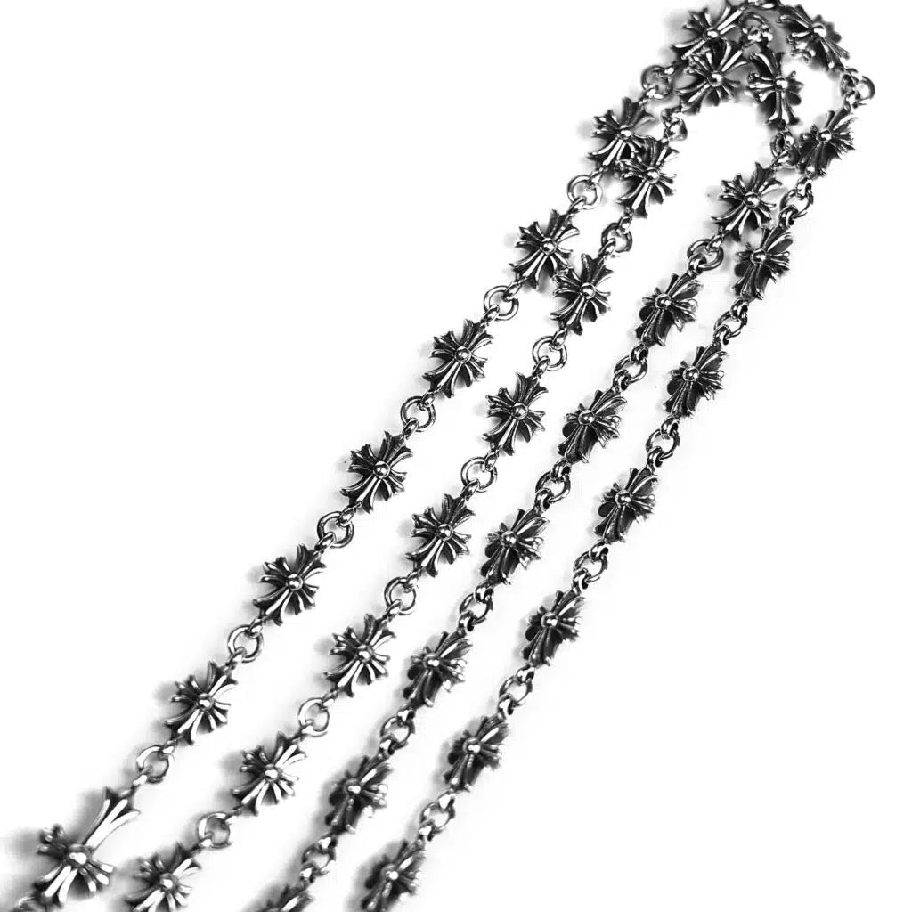 CH CROSS AND BABYFAT CHARM WITH TINY E CH PLUS CHALK CHAIN